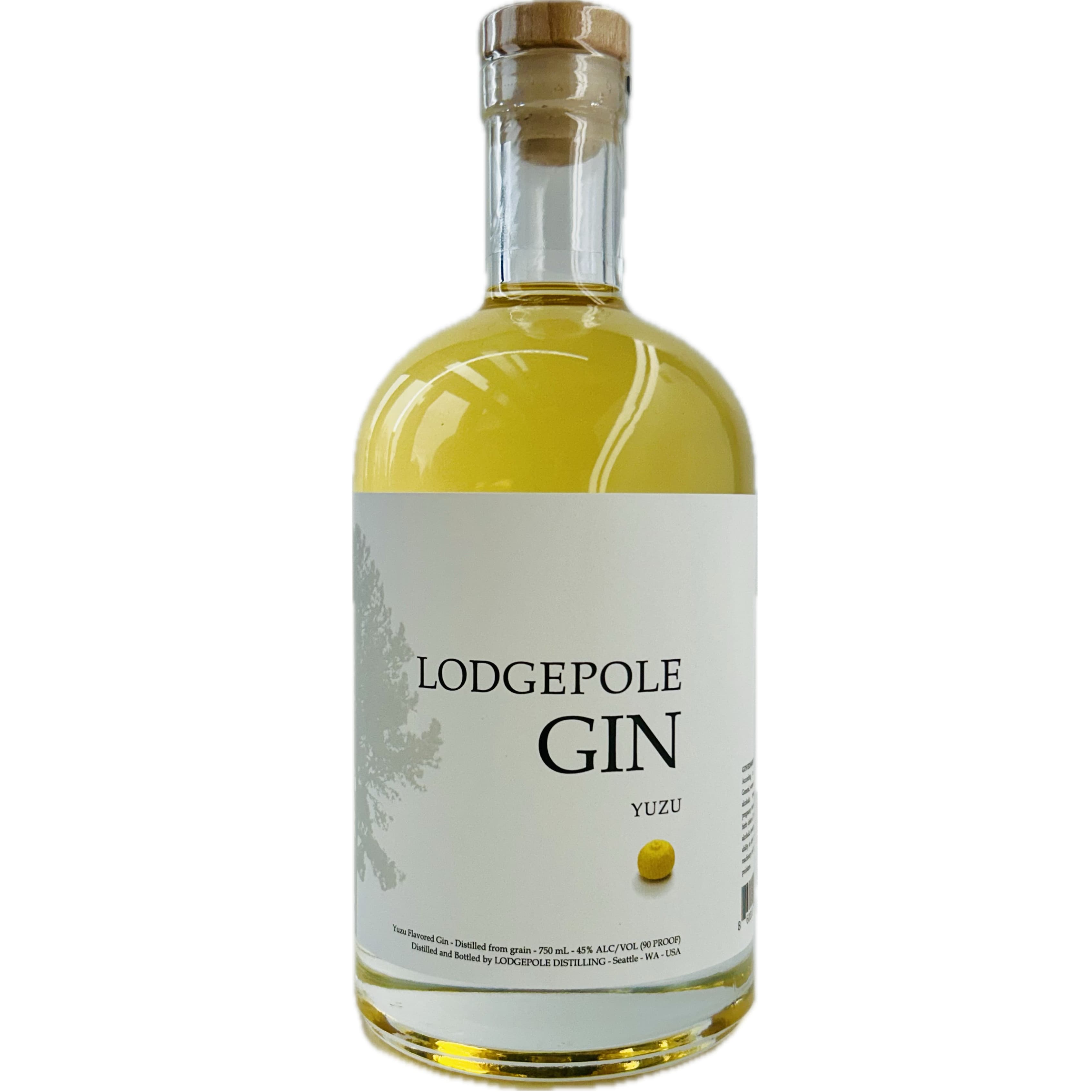 Lodgepole Distilling Yuzu Infused Gin Full Bottle Image