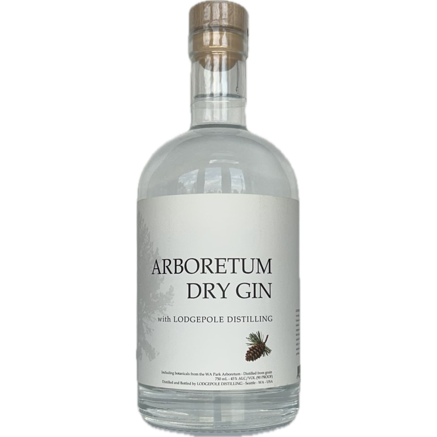 Lodgepole Distilling Arboretum Dry Gin Full Bottle Image