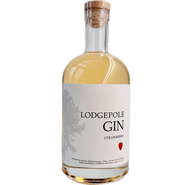 Lodgepole Distilling Strawberry Gin Full Bottle Image